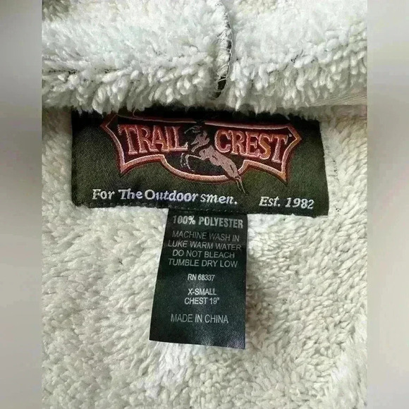 Trail Crest Hooded Camo Purple Fleece Jacket XSmall Women’s - Picture 5 of 6